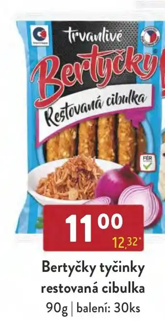 Qanto Bertyčky tyčinky restovaná cibulka nabídka