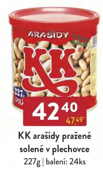 Qanto KK arašídy pražené solené v plechovce nabídka