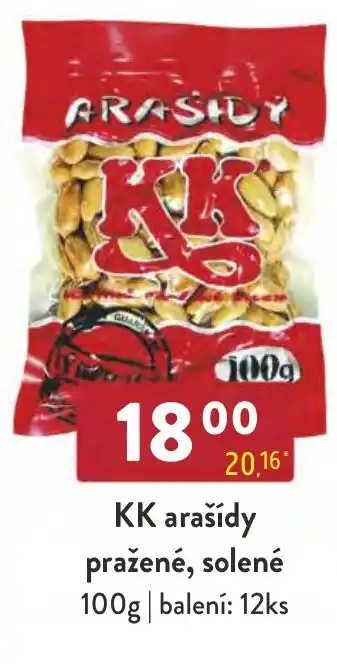 Qanto KK arašídy pražené, solené nabídka