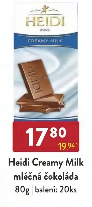 Qanto Heidi Creamy Milk mléčná čokoláda nabídka