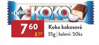Qanto Koko kokosová nabídka