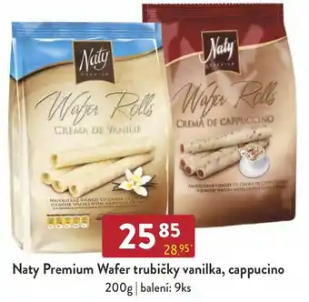 Qanto Naty Premium Wafer trubičky vanilka, cappucino nabídka