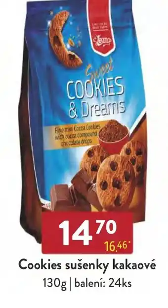 Qanto Cookies sušenky kakaové nabídka