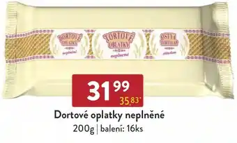 Qanto Dortové oplatky neplněné nabídka