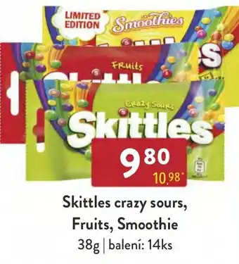 Qanto Skittles crazy sours, Fruits, Smoothie nabídka
