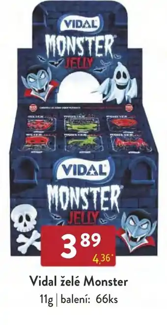 Qanto Vidal želé Monster nabídka