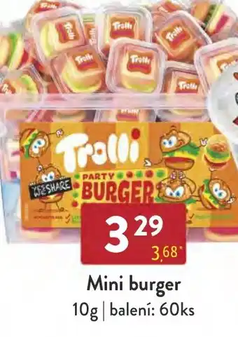 Qanto Mini burger nabídka