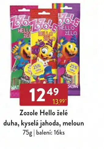 Qanto Zozole Hello želé duha, kyselá jahoda, meloun nabídka