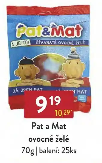 Qanto Pat a Mat ovocné želé nabídka