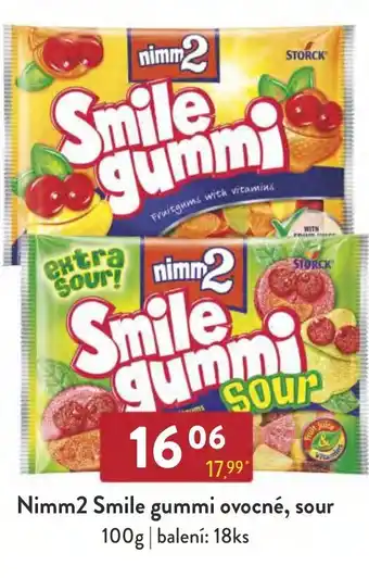 Qanto Nimm2 Smile gummi ovocné, sour nabídka