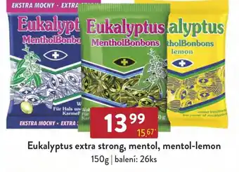 Qanto Eukalyptus extra strong, mentol, mentol-lemon nabídka