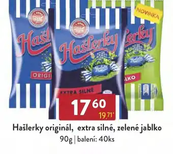 Qanto Hašlerky originál, extra silné, zelené jablko nabídka