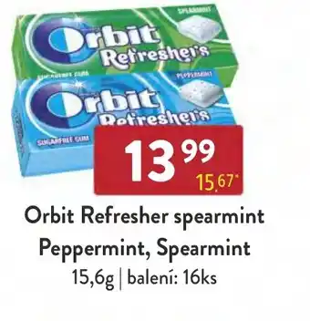 Qanto Orbit Refresher spearmint Peppermint, Spearmint nabídka