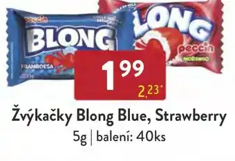Qanto Žvýkačky Blong Blue, Strawberry nabídka