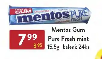 Qanto Mentos Gum Pure Fresh mint nabídka