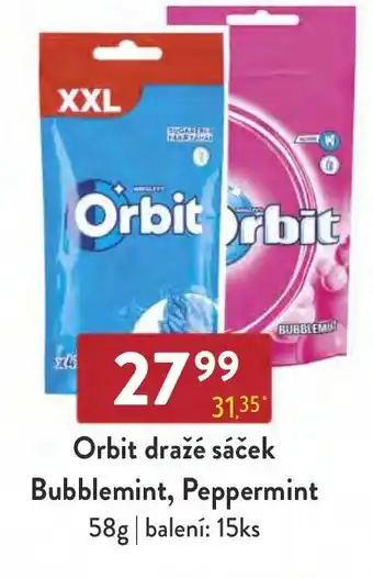 Qanto Orbit dražé sáček Bubblemint, Peppermint nabídka