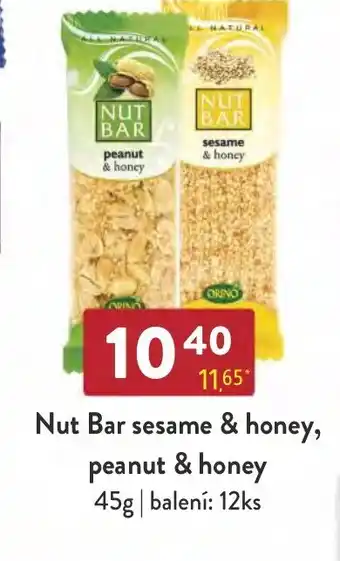 Qanto Nut Bar sesame & honey, peanut & honey nabídka