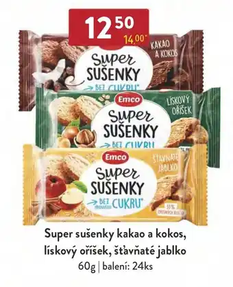 Qanto Super sušenky kakao a kokos, lískový oříšek, šťavňaté jablko nabídka