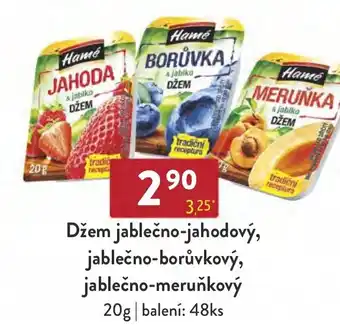Qanto Džem jablečno-jahodový, jablečno-borůvkový, jablečno-meruňkový nabídka