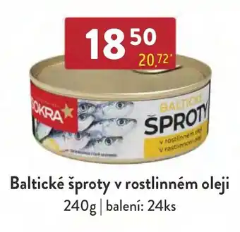 Qanto Baltické šproty v rostlinném oleji nabídka