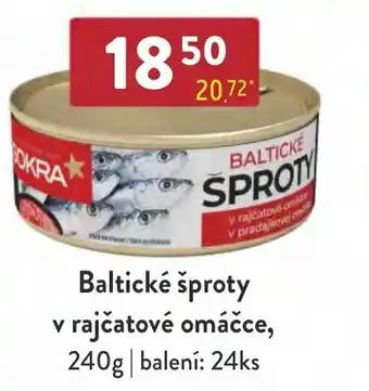 Qanto Baltické šproty v rajčatové omáčce nabídka
