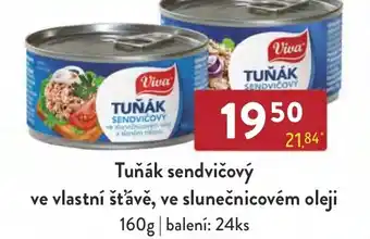 Qanto Tuňák sendvičový ve vlastní šťávě, ve slunečnicovém oleji nabídka