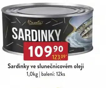 Qanto Sardinky ve slunečnicovém oleji nabídka
