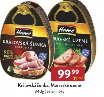 Qanto Královská šunka, Moravské uzené 340g nabídka