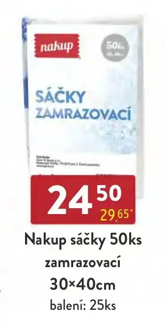 Qanto Nakup sáčky 50ks zamrazovací 30x40cm nabídka