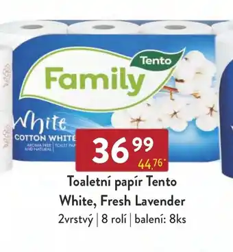 Qanto Toaletní papír Tento White, Fresh Lavender nabídka
