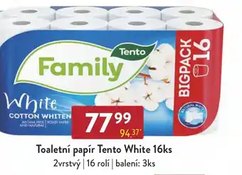 Qanto Toaletní papír Tento White 16ks nabídka