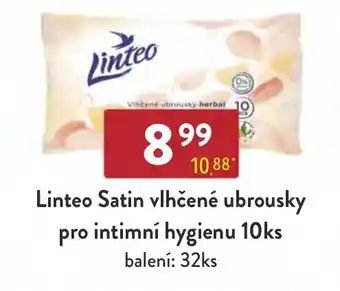 Qanto Linteo Satin vlhčené ubrousky pro intimní hygienu 10ks nabídka