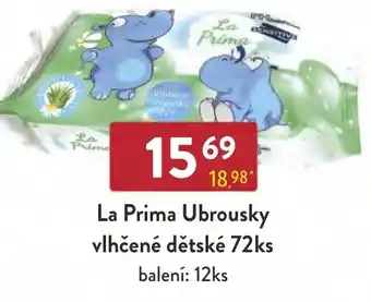 Qanto La Prima Ubrousky vlhčené dětské 72ks nabídka