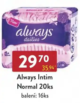 Qanto Always Intim Normal 20ks nabídka