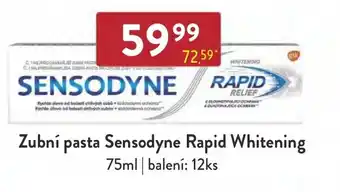 Qanto Zubní pasta Sensodyne Rapid Whitening 75ml nabídka