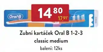 Qanto Zubní kartáček Oral B 1-2-3 classic medium nabídka