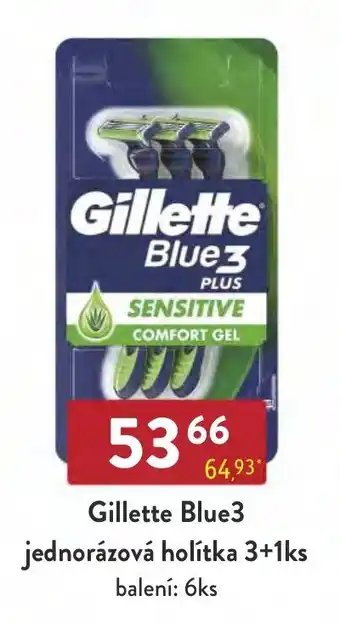 Qanto Gillette Blue3 jednorázová holítka 3+1ks nabídka