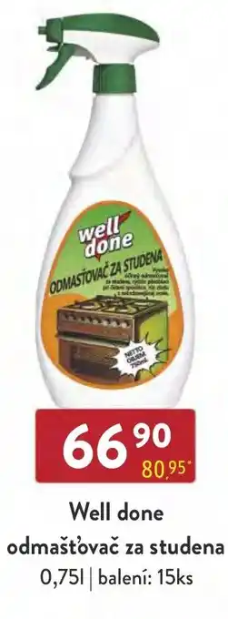 Qanto Well done odmašťovač za studena nabídka