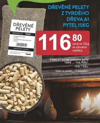 Qanto DŘEVĚNÉ PELETY Z TVRDÉHO DŘEVA A1 PYTEL 15KG nabídka
