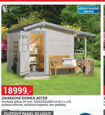 Baumax Zahradní domek aster nabídka