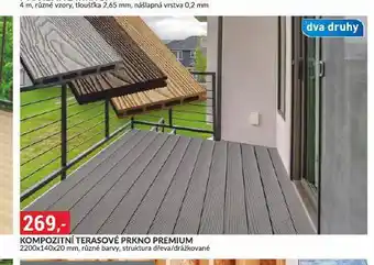 Baumax Kompozitní terasové prkno premium nabídka