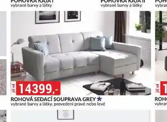 Baumax Rohová sedací souprava grey nabídka