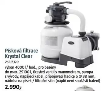 Písková filtrace Krystal Clear
