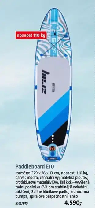 Bauhaus Paddleboard E10 nabídka