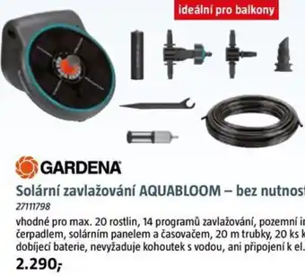 Bauhaus Solární zavlažování AQUABLOOM – bez nutnosti připojení k elektrické síti nabídka