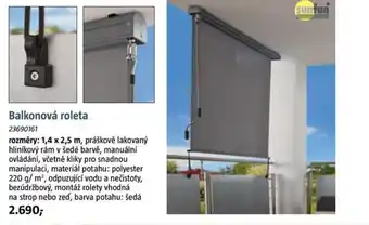 Bauhaus Balkonová roleta nabídka