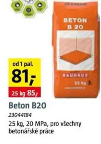 Bauhaus Beton B20 nabídka