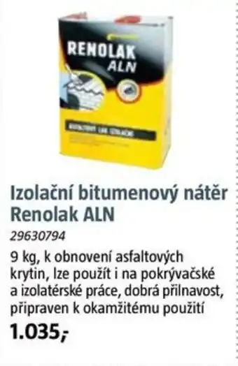 Bauhaus Izolační bitumenový nátěr Renolak ALN nabídka