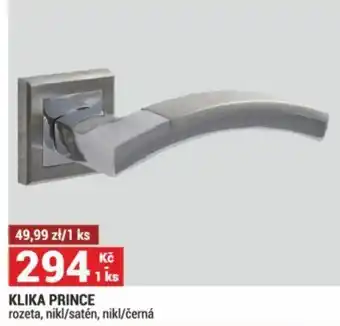 Merkury Market KLIKA PRINCE rozeta, nikl/satén, nikl/černá nabídka
