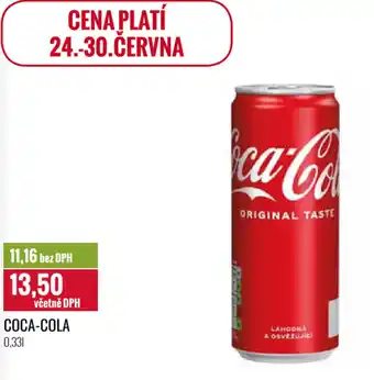 Ratio COCA-COLA 0,33l nabídka